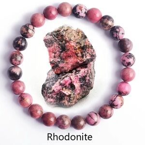 💎4/$20💎Rhodonite Pink Gemstone Bracelet